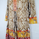 Second-Hand - Hale Bob Eclectic Python Beaded Mini Dress Size M - SwapUp