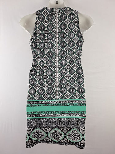 Second-Hand - Hale Bob Tiled Embellished Comfortable Shift Mini Dress Size M - SwapUp