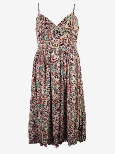 Auguste Shell Button Lilac Florals Maxi Dress Size 10