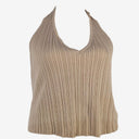 Second-Hand - DISSH Chai Rib Halter Top Size XXL - SwapUp
