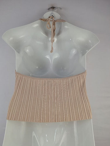Second-Hand - DISSH Chai Rib Halter Top Size XXL - SwapUp