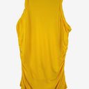 Second-Hand - Cue Sunshine Yellow Twist Trim Top Size 16 - SwapUp