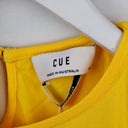 Second-Hand - Cue Sunshine Yellow Twist Trim Top Size 16 - SwapUp