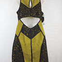 Second-Hand - Sass & Bide Puzzle Me This Mustard Mini Dress Size 14 - SwapUp