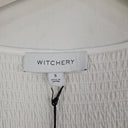 Second-Hand - Witchery Elevated Shirred Gathered Sleeve Top Size S - SwapUp
