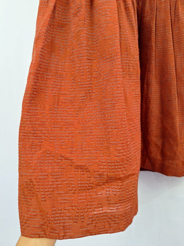 Second-Hand - Witchery Out To Lunch Rust Laced Midi Dress Size 8 - SwapUp