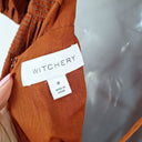 Second-Hand - Witchery Out To Lunch Rust Laced Midi Dress Size 8 - SwapUp
