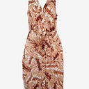 Second-Hand - Witchery Classic Peach Toned Summer Midi Dress Size 8 - SwapUp