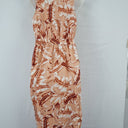 Second-Hand - Witchery Classic Peach Toned Summer Midi Dress Size 8 - SwapUp