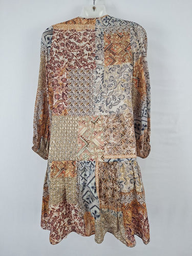 Second-Hand - Witchery Boho Puffed Sleeve Dress Size 8 - SwapUp