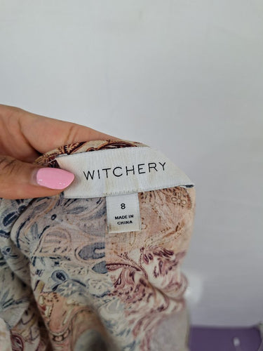 Second-Hand - Witchery Boho Puffed Sleeve Dress Size 8 - SwapUp