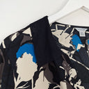 Second-Hand - Jigsaw Elegant Collared Mesh Trimmed Blouse Size 12 - SwapUp