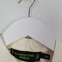 Second-Hand - Shanghai Tang Timeless Cream Silk Mandarin Collared Blouse Size 12 - SwapUp