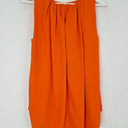 Second-Hand - Country Road Tangerine Gathered Essential Office Top Size 10 - SwapUp