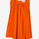 Second-Hand - Country Road Tangerine Gathered Essential Office Top Size 10 - SwapUp