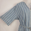 Second-Hand - Kireina Blue Stripe Denim Midi Dress Size S - SwapUp