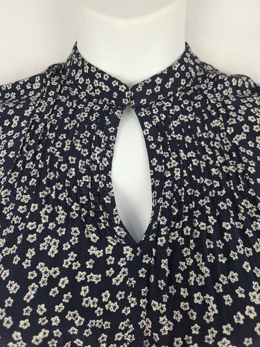Second-Hand - Witchery Navy Ditsy Floral Maxi Dress Size 10 - SwapUp