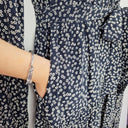 Second-Hand - Witchery Navy Ditsy Floral Maxi Dress Size 10 - SwapUp