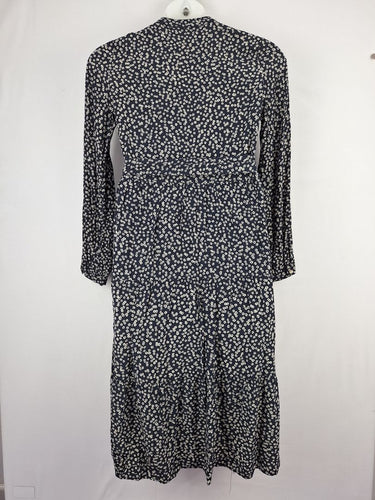 Second-Hand - Witchery Navy Ditsy Floral Maxi Dress Size 10 - SwapUp
