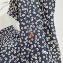 Second-Hand - Witchery Navy Ditsy Floral Maxi Dress Size 10 - SwapUp