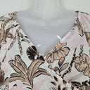 Second-Hand - Witchery Jungle Print Wrap Top Size 8 - SwapUp