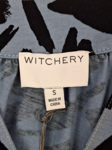 Second-Hand - Witchery Square Neck Draped Top Size S - SwapUp