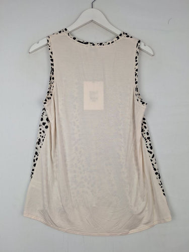 Second-Hand - Witchery Light Weight Animal Print Singlet Top Size S - SwapUp