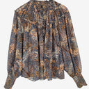Second-Hand - Witchery Relaxed Paisley Printed Blouse Size 8 - SwapUp