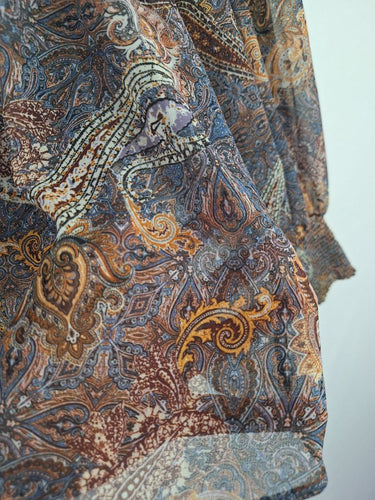 Second-Hand - Witchery Relaxed Paisley Printed Blouse Size 8 - SwapUp
