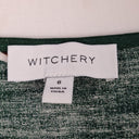 Second-Hand - Witchery Forest Green Floral Linen Blend Top Size 8 - SwapUp