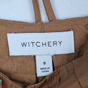 Second-Hand - Witchery Square Neck Shirred Peplum Top Size 8 - SwapUp