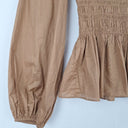 Second-Hand - Witchery Square Neck Shirred Peplum Top Size 8 - SwapUp