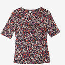 Second-Hand - Witchery Everyday Floral Cut Out Top Size S - SwapUp