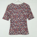 Second-Hand - Witchery Everyday Floral Cut Out Top Size S - SwapUp