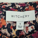 Second-Hand - Witchery Everyday Floral Cut Out Top Size S - SwapUp