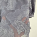 Second-Hand - Witchery Relaxed Slate Sheer Blouse Size 8 - SwapUp