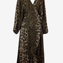 Second-Hand - Witchery Jungle Balloon Sleeve Wrap Dress Size 8 - SwapUp