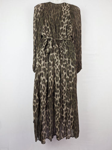 Second-Hand - Witchery Jungle Balloon Sleeve Wrap Dress Size 8 - SwapUp