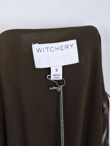 Second-Hand - Witchery Jungle Balloon Sleeve Wrap Dress Size 8 - SwapUp