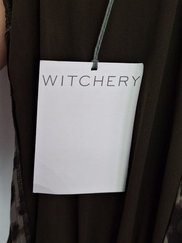 Second-Hand - Witchery Jungle Balloon Sleeve Wrap Dress Size 8 - SwapUp