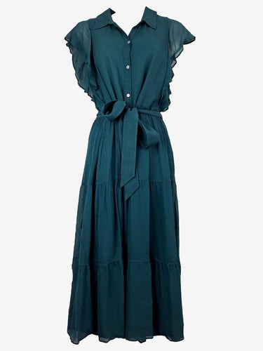 Witchery Forest Lake Chiffon Dress Size 8