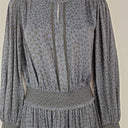 Second-Hand - Witchery Navy Animal Print Tiered Dress Size 8 - SwapUp