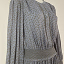 Second-Hand - Witchery Navy Animal Print Tiered Dress Size 8 - SwapUp