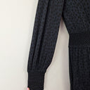 Second-Hand - Witchery Navy Animal Print Tiered Dress Size 8 - SwapUp
