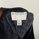 Second-Hand - Witchery Navy Animal Print Tiered Dress Size 8 - SwapUp