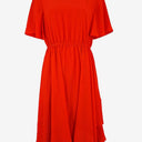 Second-Hand - Witchery Scarlet Textured Floaty Dress Size 8 - SwapUp