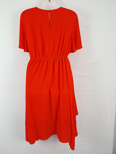 Second-Hand - Witchery Scarlet Textured Floaty Dress Size 8 - SwapUp