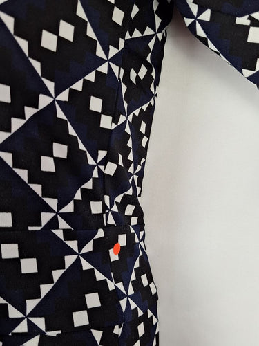 Second-Hand - Sacha Drake Bold Geometric Midi Dress Size 12 - SwapUp