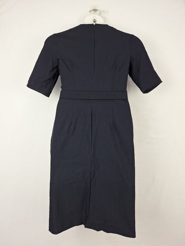 Second-Hand - Sacha Drake Sophisticated A Line With Reversible Belt Dress Size 10 - SwapUp