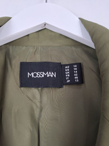 Second-Hand - Mossman Khaki Addicted To You Blazer Size 14 - SwapUp